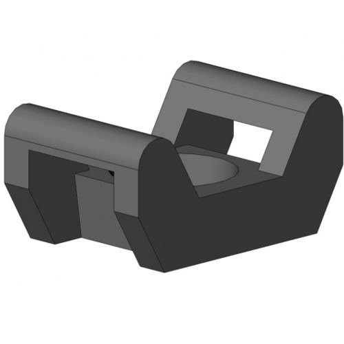 Supporto di montaggio per fascetta di cablaggio in poliammide - 6331 K 0001 SW 01 - TecEnMa GmbH