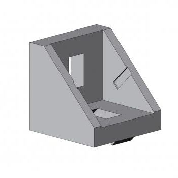 Squadra di fissaggio per assemblaggio di profilati - 4010 A 2727 EL 03	 - TecEnMa GmbH - in alluminio / matriciale