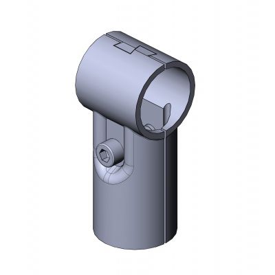 Connettore per tubi rotondo - 5012 S 001 SW 01 - TecEnMa GmbH - a T / in zinco / appoggio centrale