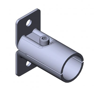Connettore per tubi rotondo - 5027 S 001 SW 01 - TecEnMa GmbH - in acciaio / con base