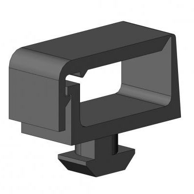 Supporto di montaggio per fascetta di cablaggio a scatto - 6333 K 01 SW 01 series - TecEnMa GmbH - in poliammide