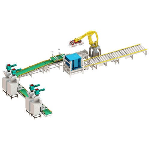 Linea di imballaggio per l’industria petrolchimica - MD5 - HongCheng Mining Equipment Co., Ltd. - per calcare / completamente automatica