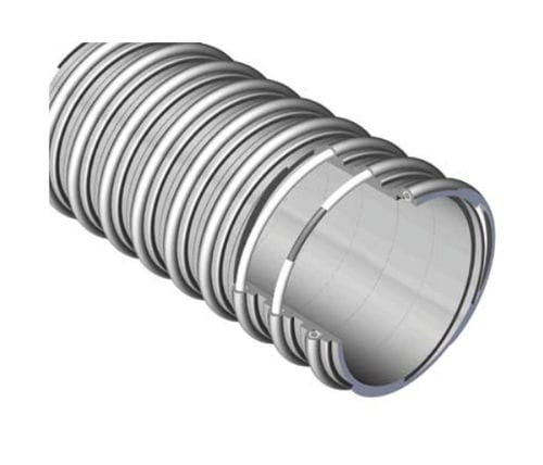 Tubo flessibile per prodotti sfusi - SERIE 5 PVC S - Gap Plastomere - per trasporto pneumatico / per climatizzazione / flessibile