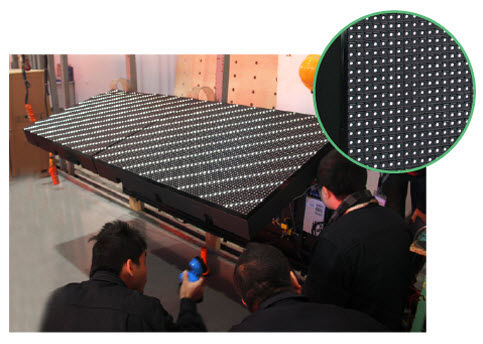 Display a matrice di punti - Flip design/Anticollision/Refresh Rate/IP65 - Yaham Optoelectronics Co., Ltd - per stadio / elettronico / su misura