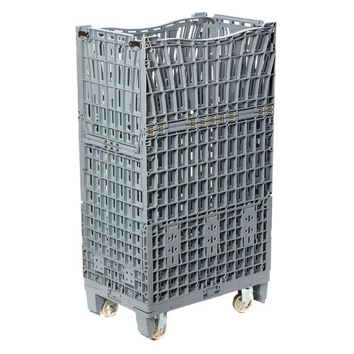 Cassa-pallet 4 ruote - 1/4 Bin 111 - Tosca - in plastica / di stoccaggio / da trasporto