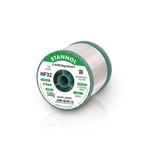 Filo di saldatura con anima decapante - HF32 - stannol - senza piombo