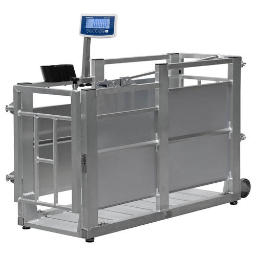 Bilancia con display LCD - ETW-ZB - Bosche GmbH & Co. KG - in acciaio inossidabile / per animali / da pavimento