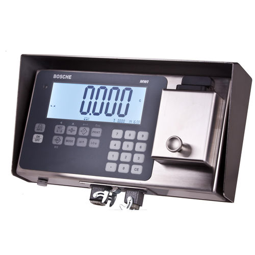 Indicatore di peso display LCD - MWI-D  - Bosche GmbH & Co. KG - ad incastro / in acciaio inossidabile