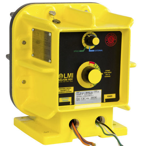 Pompa a membrana - E7 series - LMI Milton Roy - per acque reflue / con motore elettrico / fissa