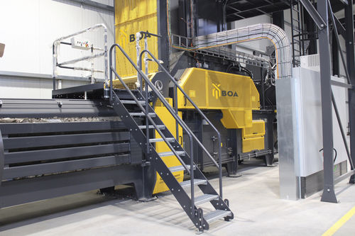 Pressa imballatrice per rifiuti - D130, D100 series - BOA RECYCLING EQUIPMENT BV - orizzontale / a canale / automatica