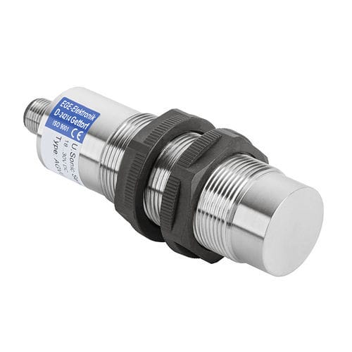 Sensore di prossimità ad ultrasuoni - AGVU series - EGE-Elektronik Spezial-Sensoren GmbH - cilindrico / con funzione di commutazione / in acciaio inossidabile