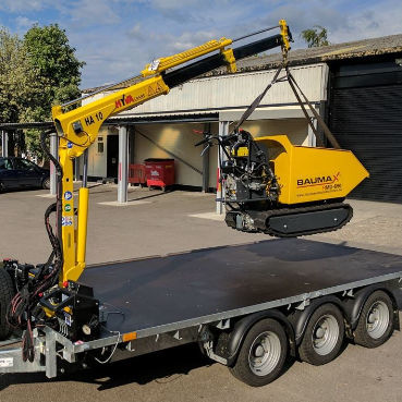 Gru montata su camion - HA 10 - HYVA FRANCE SAS  - con braccio / telescopica / compatta