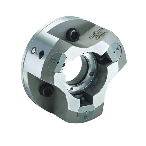 Mandrino automatico - ZFM - RÖHM GmbH - 3 ganasce / con foro passante / per lavorazione