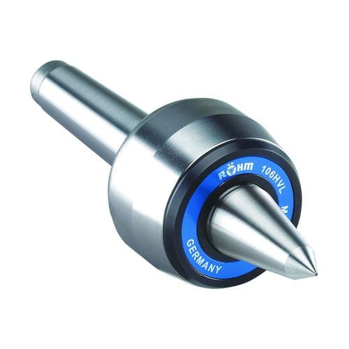 Contropunta girevole - HVL Pro - RÖHM GmbH - con punta allungata / per tornio / per rettificatrice