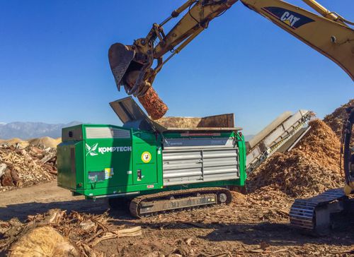 Trituratore primario - CRAMBO series - HANTSCH SAS - a 2 alberi / per rifiuti / mobile