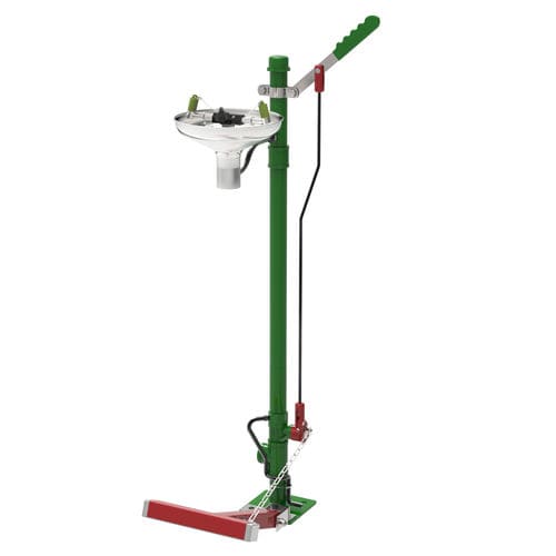Lavaocchi lavafaccia da terra - STD-85G/P - Hughes Safety Showers - per ambiente aggressivo / da esterno