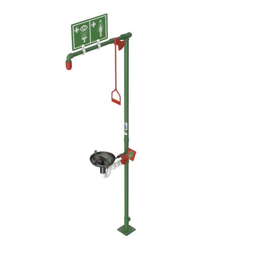 Doccia di sicurezza da terra - EXP-18G/85G - Hughes Safety Showers - non riscaldata / con lavaocchi/lavafaccia / per ambienti pericolosi