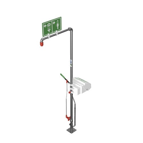 Doccia di sicurezza da terra - EXP-SD-20G/45G - Hughes Safety Showers - per ambienti pericolosi / da esterno / con lavaocchi/lavafaccia