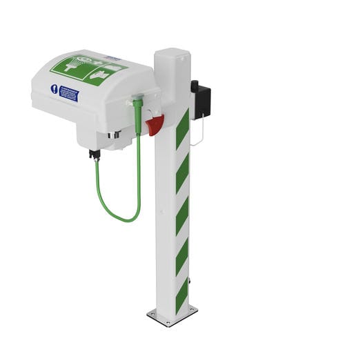 Lavaocchi lavafaccia da terra - STD-H-25K/P - Hughes Safety Showers - da esterno
