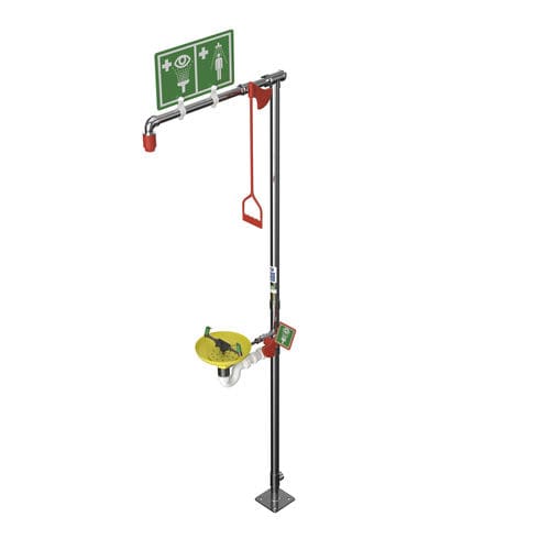 Doccia di sicurezza da terra - EXP-18G/75G - Hughes Safety Showers - non riscaldata / con lavaocchi/lavafaccia / per ambienti pericolosi