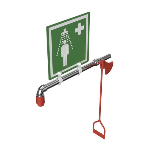 Doccia di sicurezza da parete - EXP-23G - Hughes Safety Showers - non riscaldata / per ambienti pericolosi / da interno