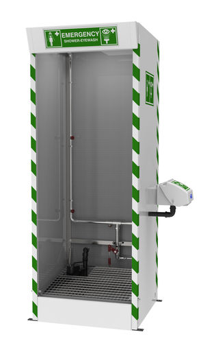 Cabina per doccia da terra - STD-SD-31K - Hughes Safety Showers - per ambienti pericolosi / da interno / di decontaminazione
