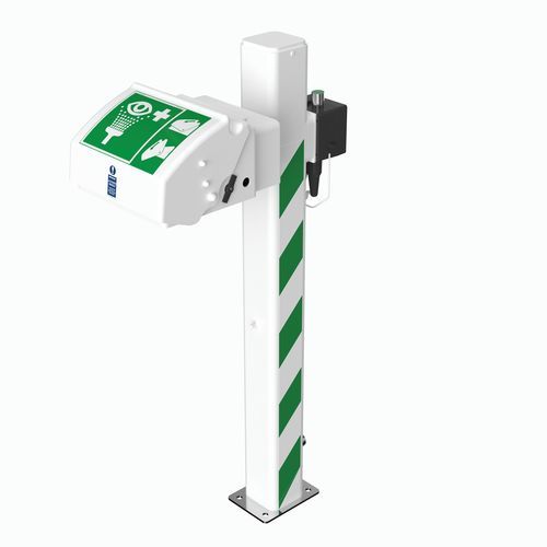 Lavaocchi da terra - EXP-AH-45G/P - Hughes Safety Showers - in plastica / con caldaia / per ambienti pericolosi