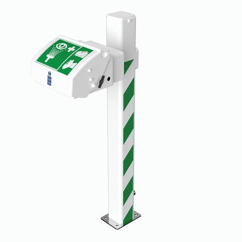 Lavaocchi da terra - EXP-EJ-45GS/P - Hughes Safety Showers - in plastica / con caldaia / per ambienti pericolosi