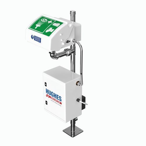 Lavaocchi da terra - STD-IH-45GS/P - Hughes Safety Showers - con serbatoio / con caldaia / per interno