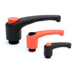 Leva di bloccaggio in acciaio inossidabile - 02F CH series - Rencol - con impugnatura in plastica / regolabile / ergonomica