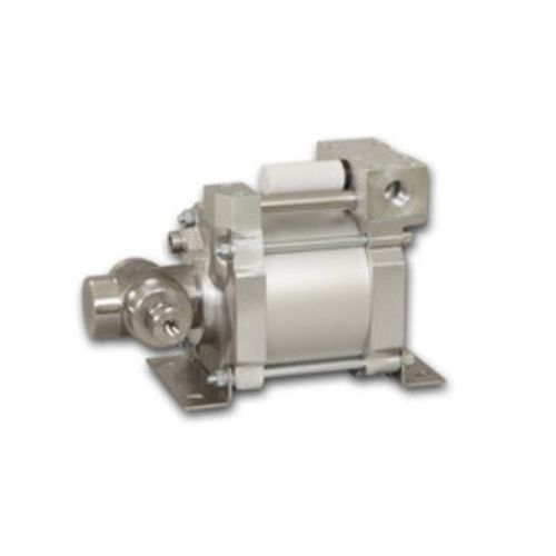 Pompa a pistone - S80-SS - Maximator GmbH - per gas / azionata ad aria / fissa