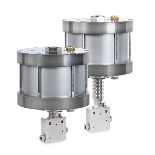 Valvola a sfera - (-B)-H2-5MN  - Maximator GmbH - a comando pneumatico / di controllo / in metallo