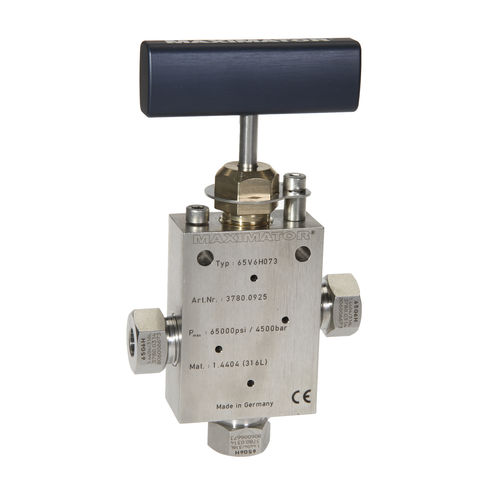 Valvola manuale - 65V series - Maximator GmbH - di regolazione / per gas / in acciaio inossidabile