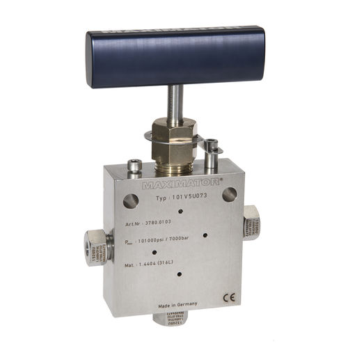 Valvola manuale - 101V series - Maximator GmbH - di regolazione / per gas / in acciaio inossidabile