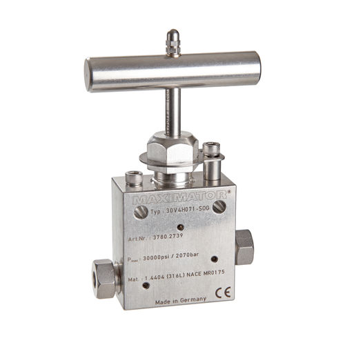 Valvola a spillo - 22V series  - Maximator GmbH - manuale / di regolazione / per olio