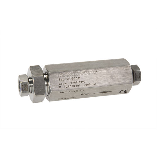 Valvola di ritegno a sfera - 21OC series - Maximator GmbH - per gas / filettata / O-ring