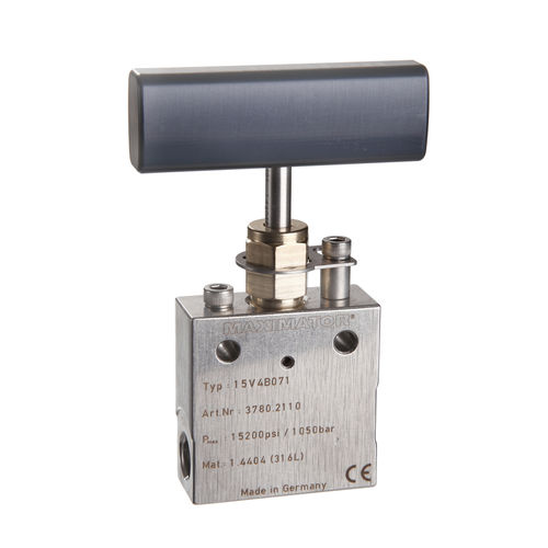 Valvola manuale - 15V series  - Maximator GmbH - di regolazione / per gas / in acciaio inossidabile