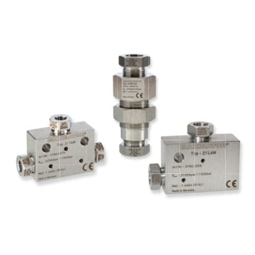 Raccordo idraulico - 21AVA4M series - Maximator GmbH - ad avvitamento / in acciaio inossidabile / antivibrazioni