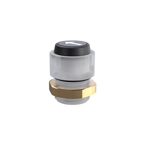 Pulsante con testa a fungo - MO 392 series - Makersan - IP54 / sigillato / LED