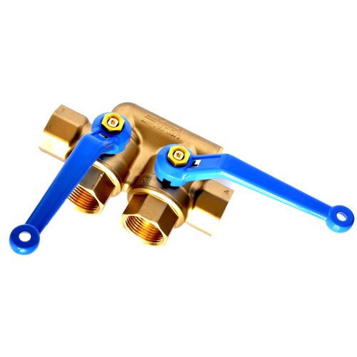 Valvola bimanuale - BSD3000 - SIRAL - a sfera / a leva / doppio blocco e spurgo