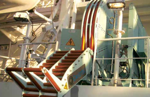 Avvolgitore per cavo elettrico - PoweAMPReel  - Cavotec - per applicazioni marine / fisso / 1 conduttore