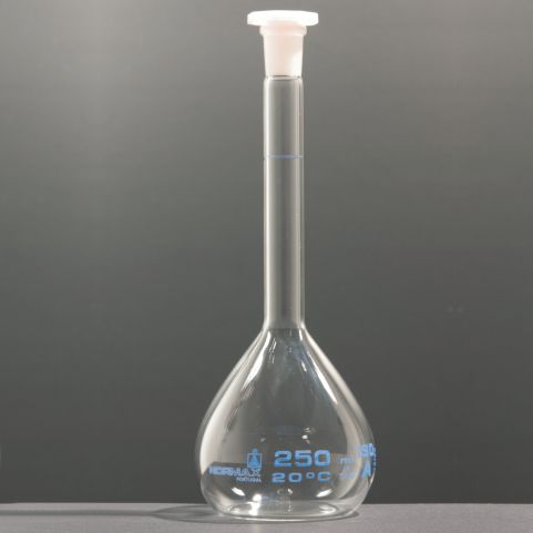Matraccio tarato - Normax - Fábrica de Vidro Científico - a fondo piatto / in vetro borosilicato / per laboratorio