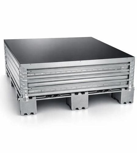 Paretale per pallet in acciaio galvanizzato - Eredi Caimi S.r.l. - pieghevole / salvaspazio / per pallet EURO