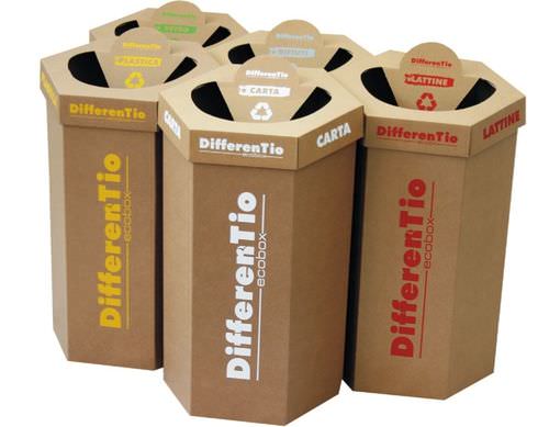 Contenitore per rifiuti in cartone - Eredi Caimi S.r.l.