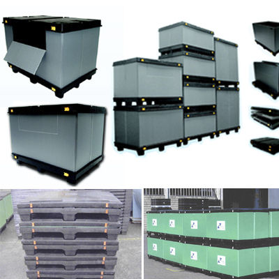 Cassa-pallet in plastica - Eredi Caimi S.r.l. - pieghevole