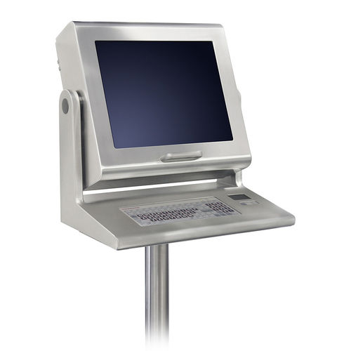 Terminale touch screen - Strongarm Designs - con tastiera / da terra / 1024 x 768