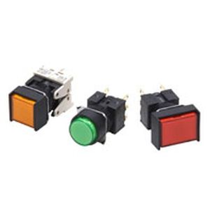 Pulsante luminoso - A16 - OMRON - non luminoso / montato su pannello / in miniatura