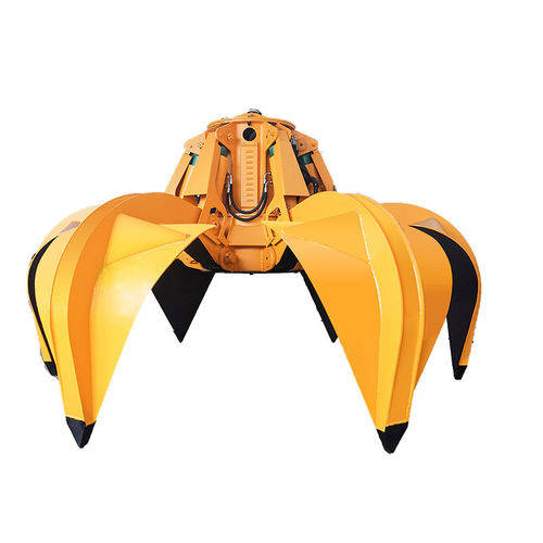 Benna a polipo elettroidraulica - Henan Weihua Heavy Machinery Co., Ltd - a spicchi multipli / per rottami / a 6 denti