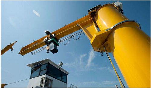 Gru a bandiera a colonna - Henan Weihua Heavy Machinery Co., Ltd - di sollevamento / a rotazione completa / per macchina da cantiere