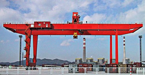 Gru a cavalletto gommata - Henan Weihua Heavy Machinery Co., Ltd - per container / idraulica